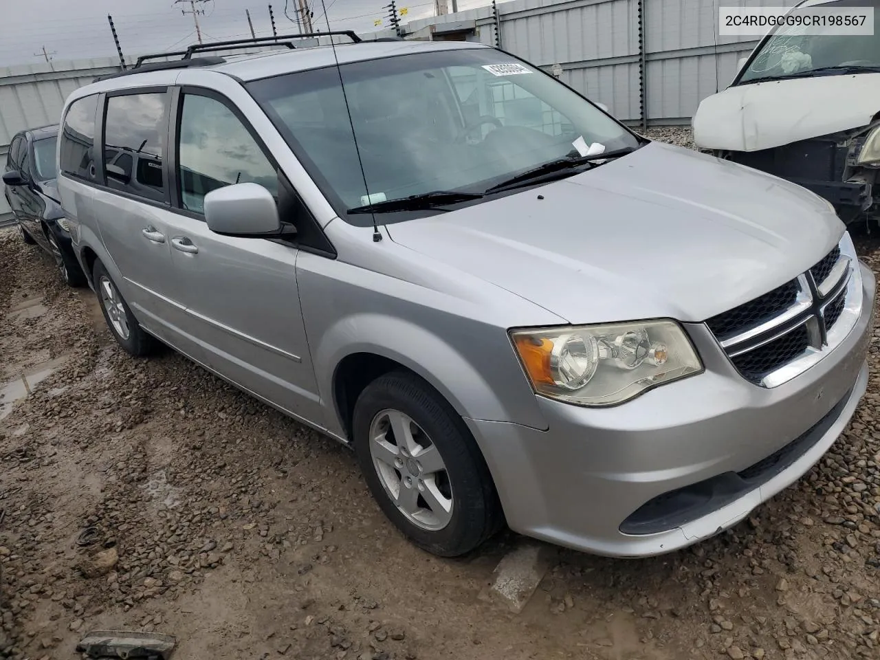 2012 Dodge Grand Caravan Sxt VIN: 2C4RDGCG9CR198567 Lot: 42850694