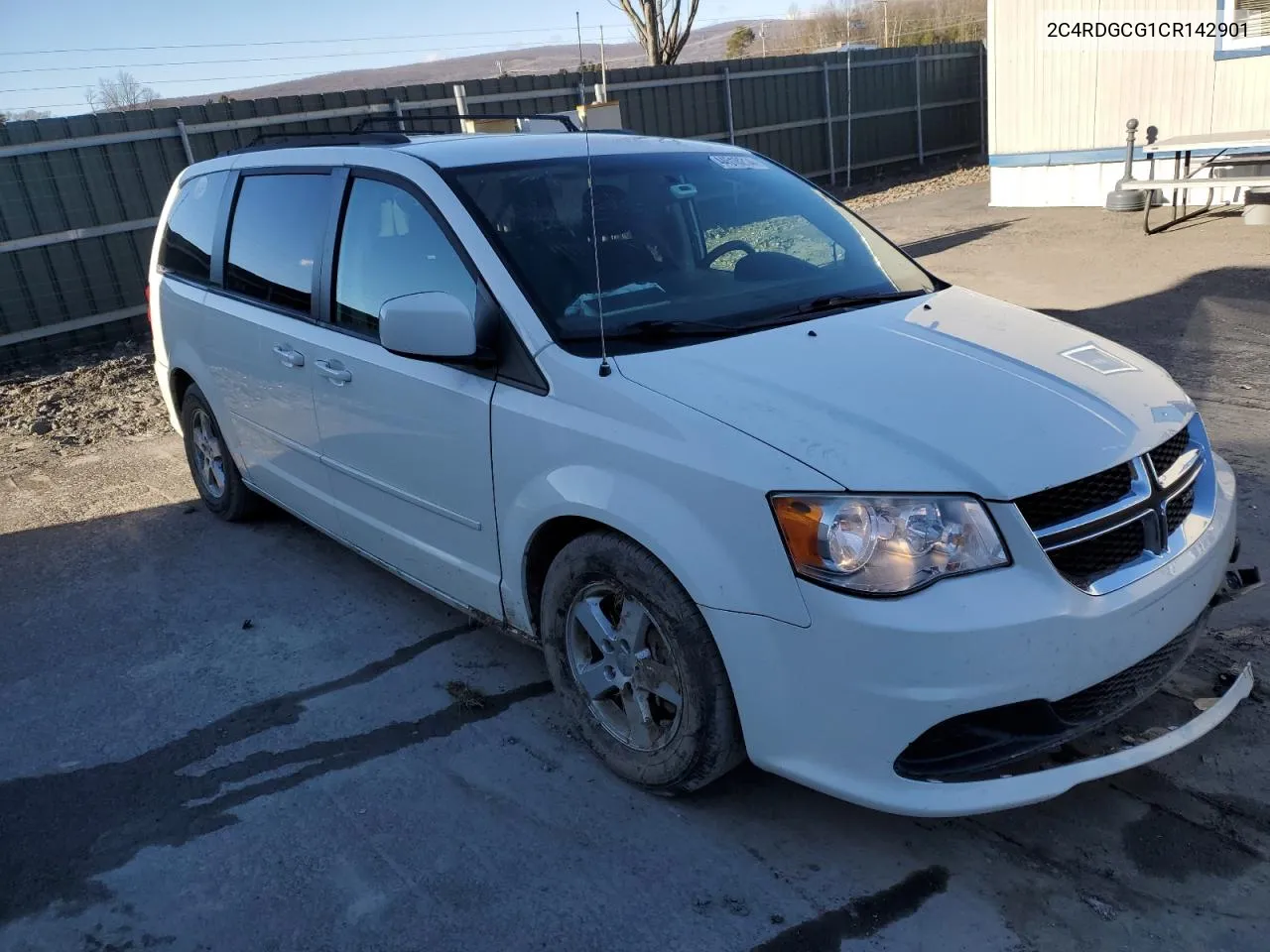 2012 Dodge Grand Caravan Sxt VIN: 2C4RDGCG1CR142901 Lot: 44518214