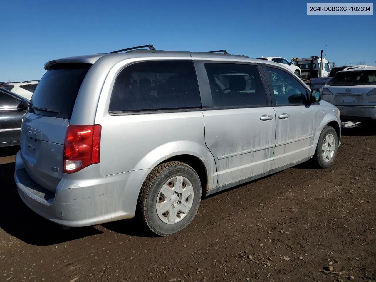 2012 Dodge Grand Caravan Se VIN: 2C4RDGBGXCR102334 Lot: 47136694