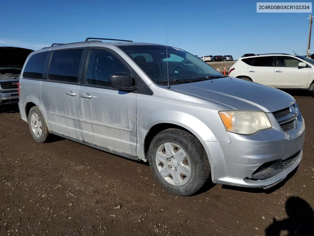 2012 Dodge Grand Caravan Se VIN: 2C4RDGBGXCR102334 Lot: 47136694