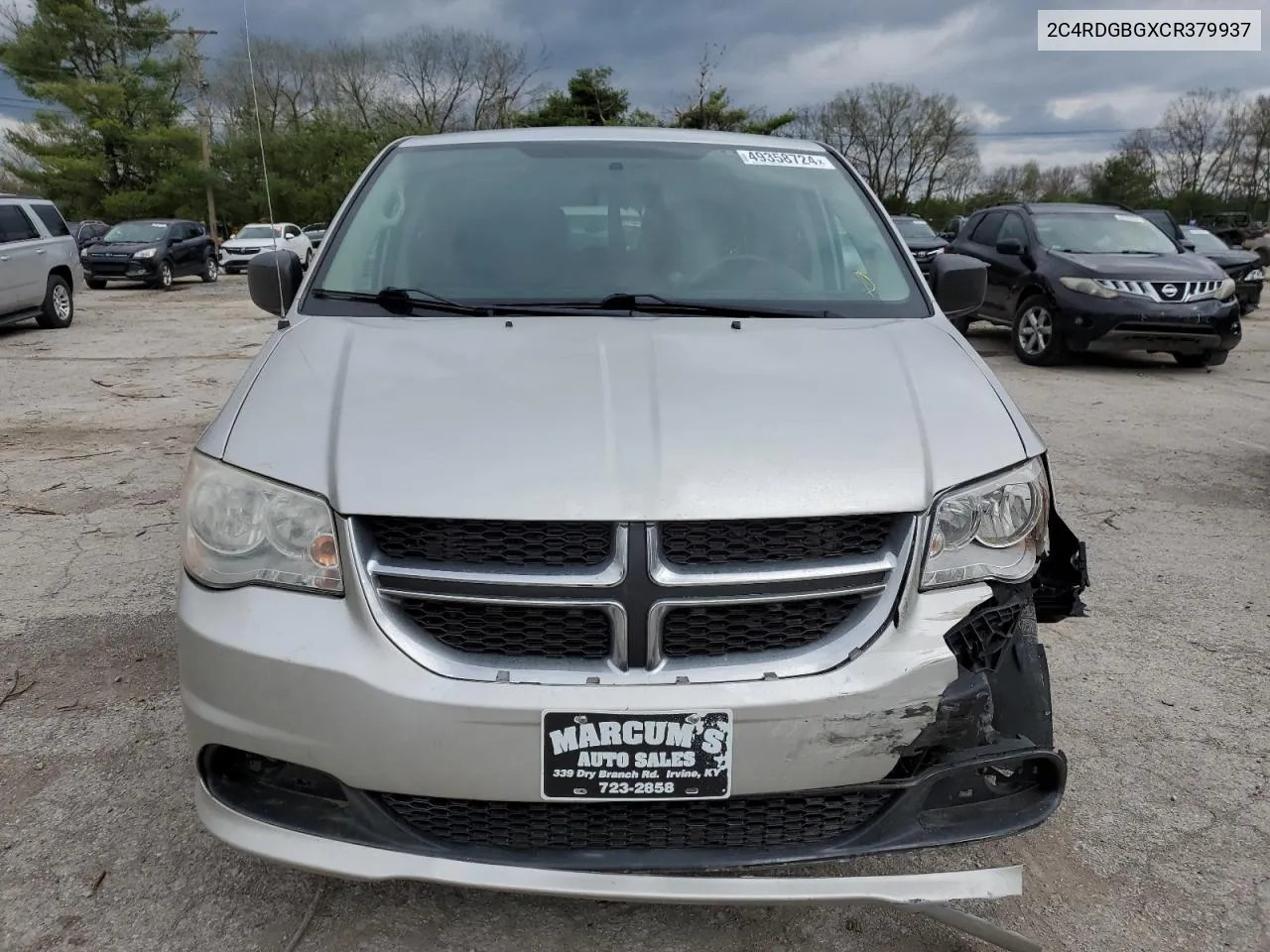 2C4RDGBGXCR379937 2012 Dodge Grand Caravan Se