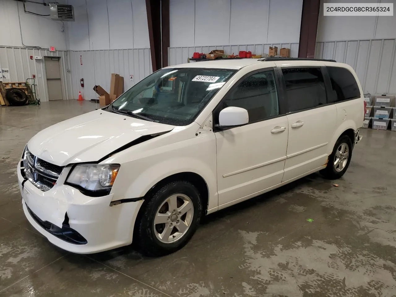 2012 Dodge Grand Caravan Sxt VIN: 2C4RDGCG8CR365324 Lot: 49722784