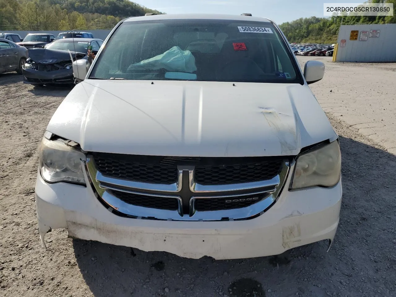 2C4RDGCG5CR130850 2012 Dodge Grand Caravan Sxt