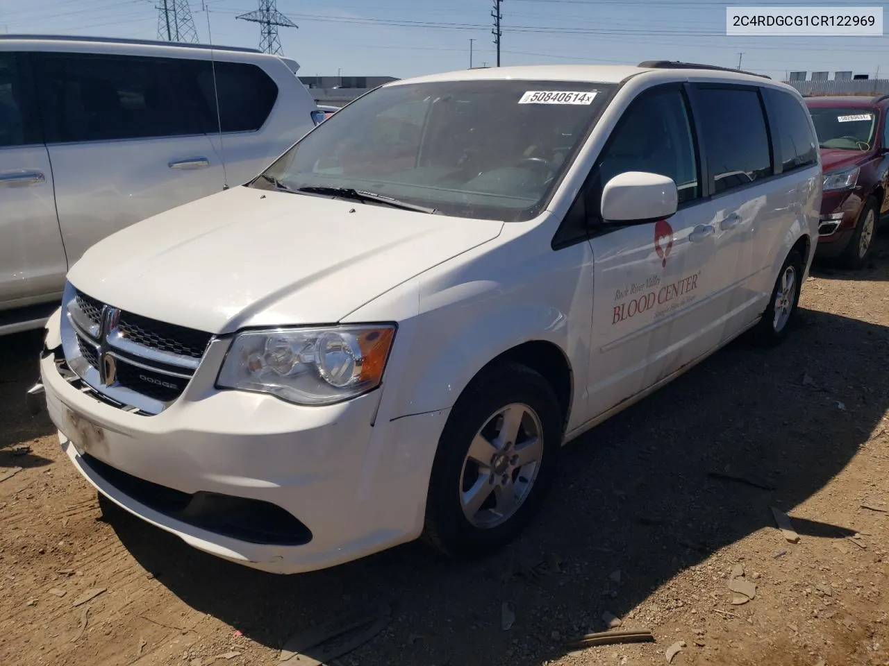 2012 Dodge Grand Caravan Sxt VIN: 2C4RDGCG1CR122969 Lot: 50840614