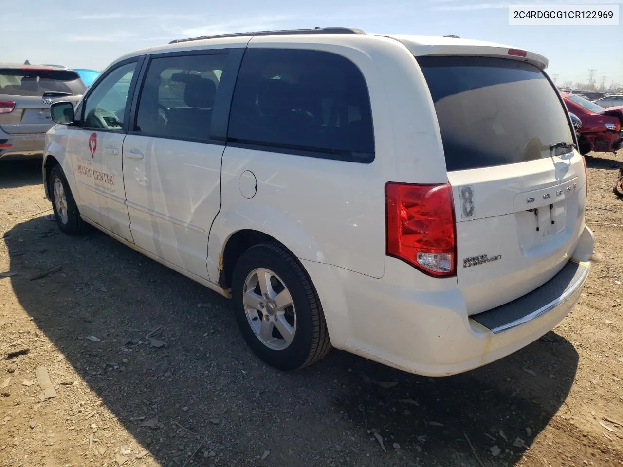 2012 Dodge Grand Caravan Sxt VIN: 2C4RDGCG1CR122969 Lot: 50840614