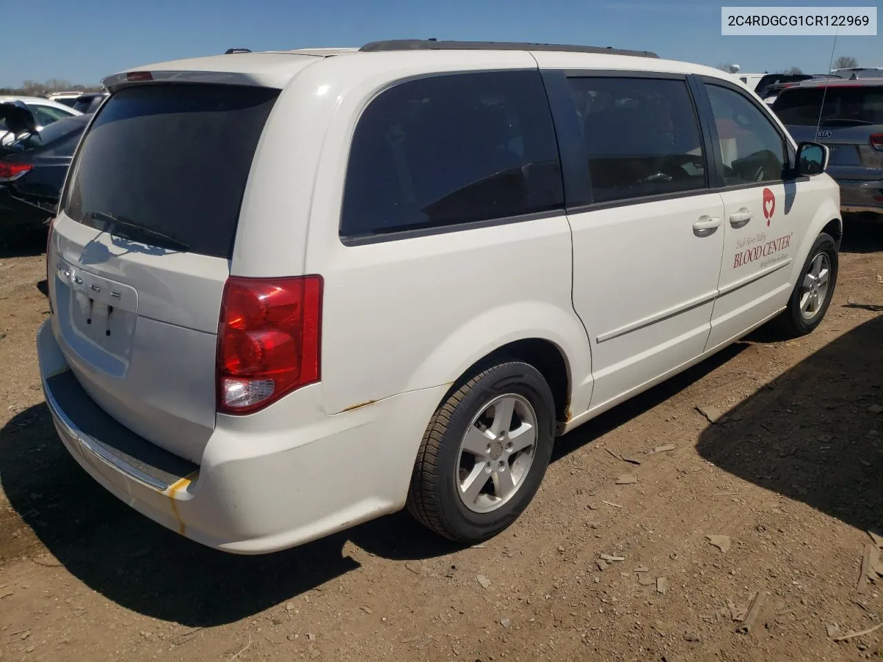 2012 Dodge Grand Caravan Sxt VIN: 2C4RDGCG1CR122969 Lot: 50840614