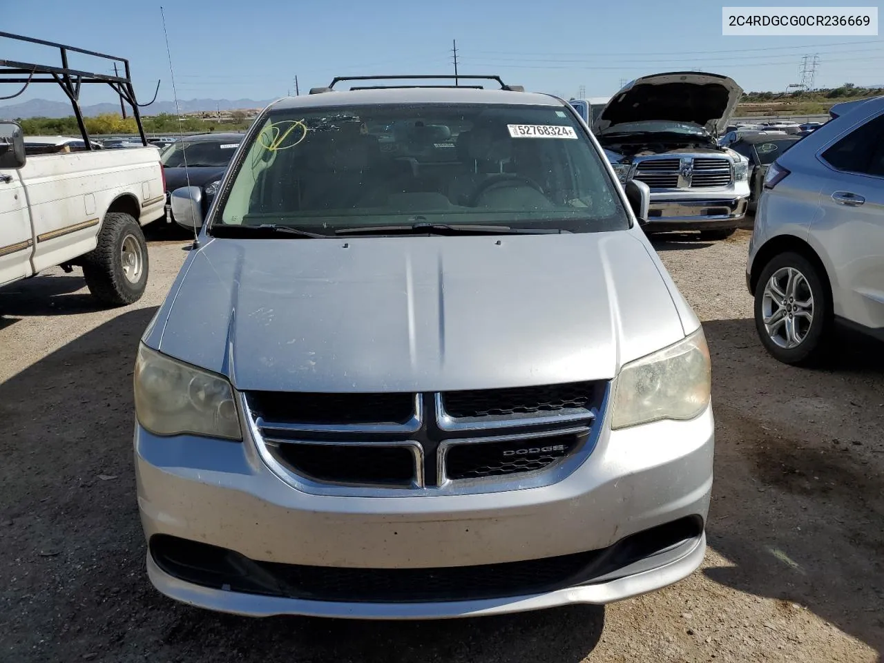 2C4RDGCG0CR236669 2012 Dodge Grand Caravan Sxt