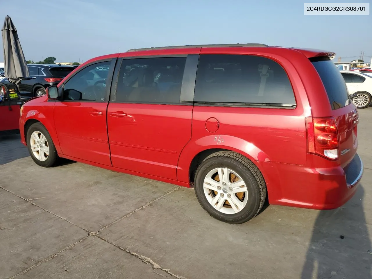 2012 Dodge Grand Caravan Sxt VIN: 2C4RDGCG2CR308701 Lot: 53526984