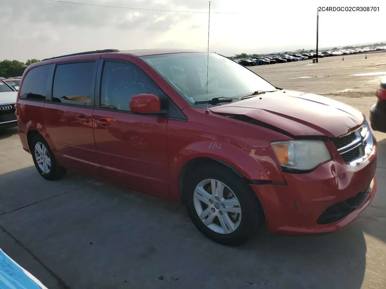 2012 Dodge Grand Caravan Sxt VIN: 2C4RDGCG2CR308701 Lot: 53526984