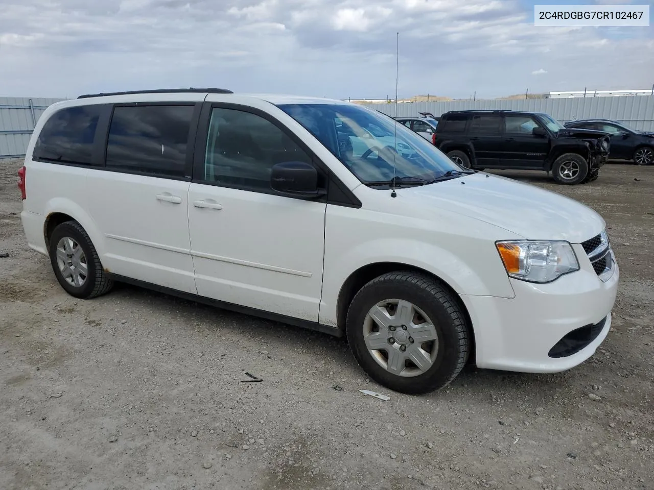 2012 Dodge Grand Caravan Se VIN: 2C4RDGBG7CR102467 Lot: 53604974