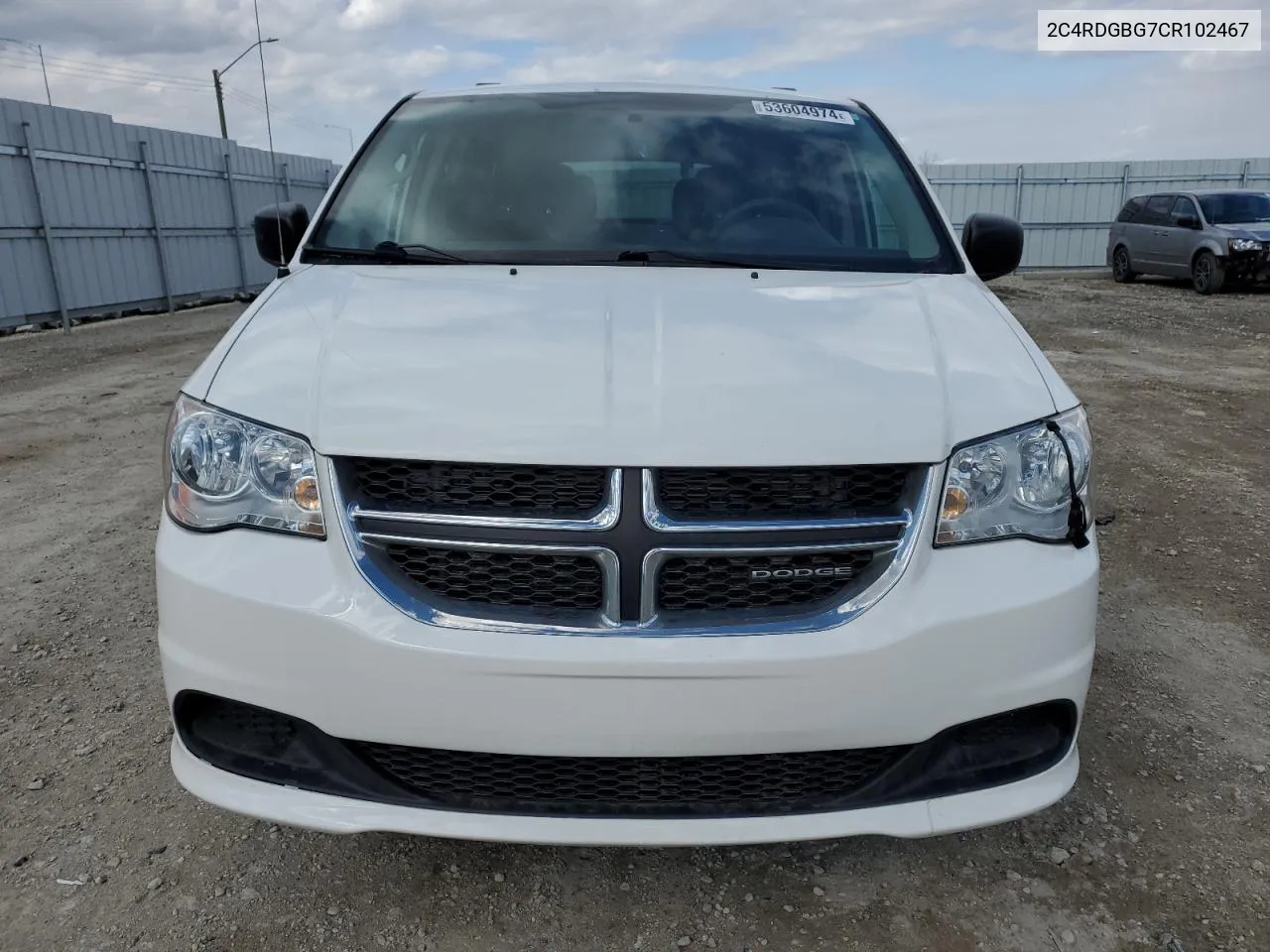 2012 Dodge Grand Caravan Se VIN: 2C4RDGBG7CR102467 Lot: 53604974