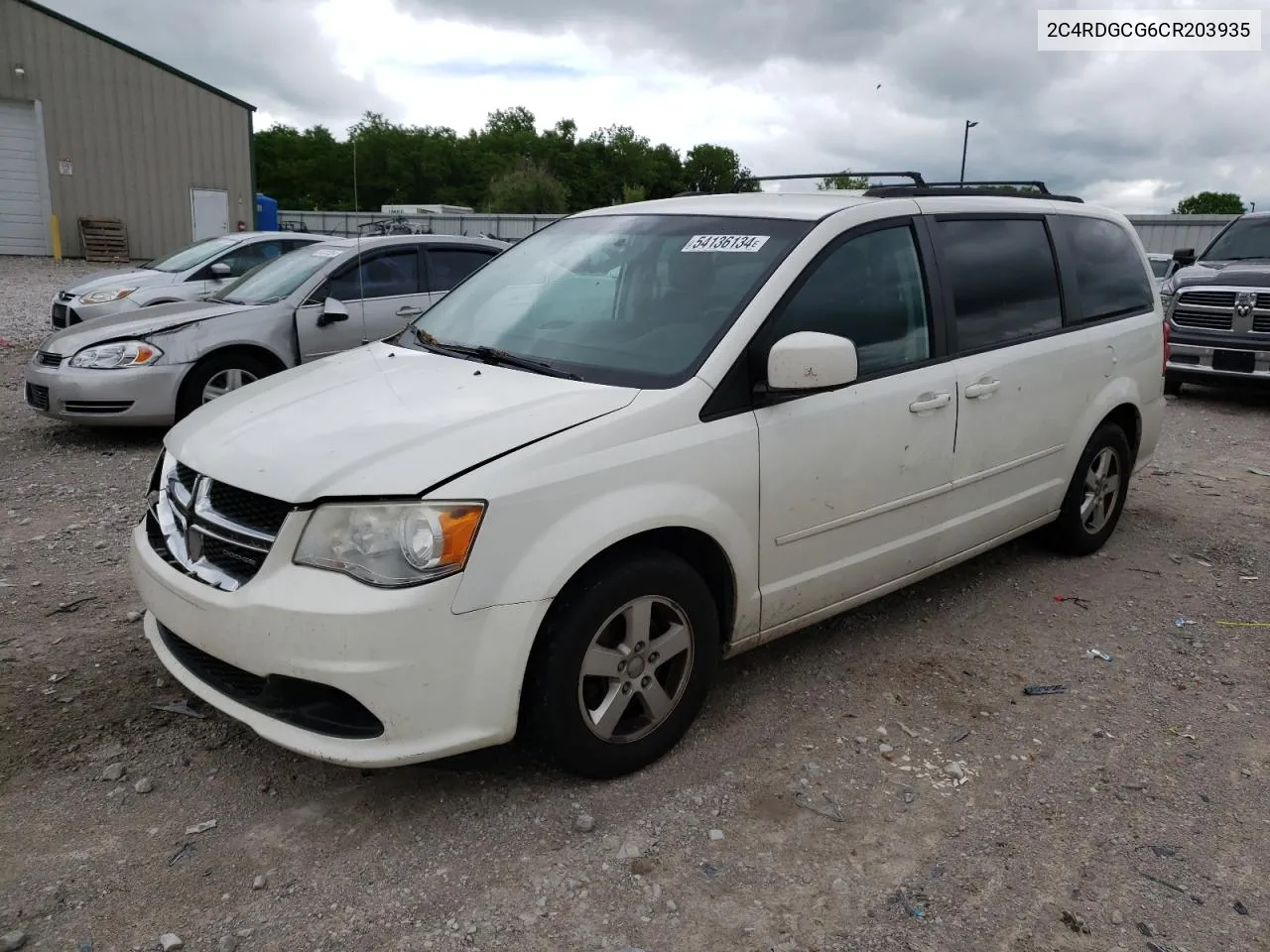 2012 Dodge Grand Caravan Sxt VIN: 2C4RDGCG6CR203935 Lot: 54136134