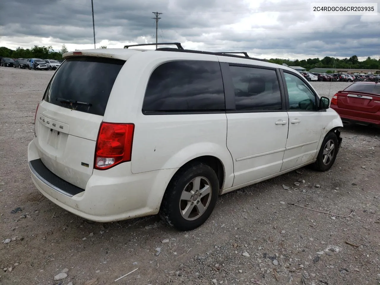 2012 Dodge Grand Caravan Sxt VIN: 2C4RDGCG6CR203935 Lot: 54136134