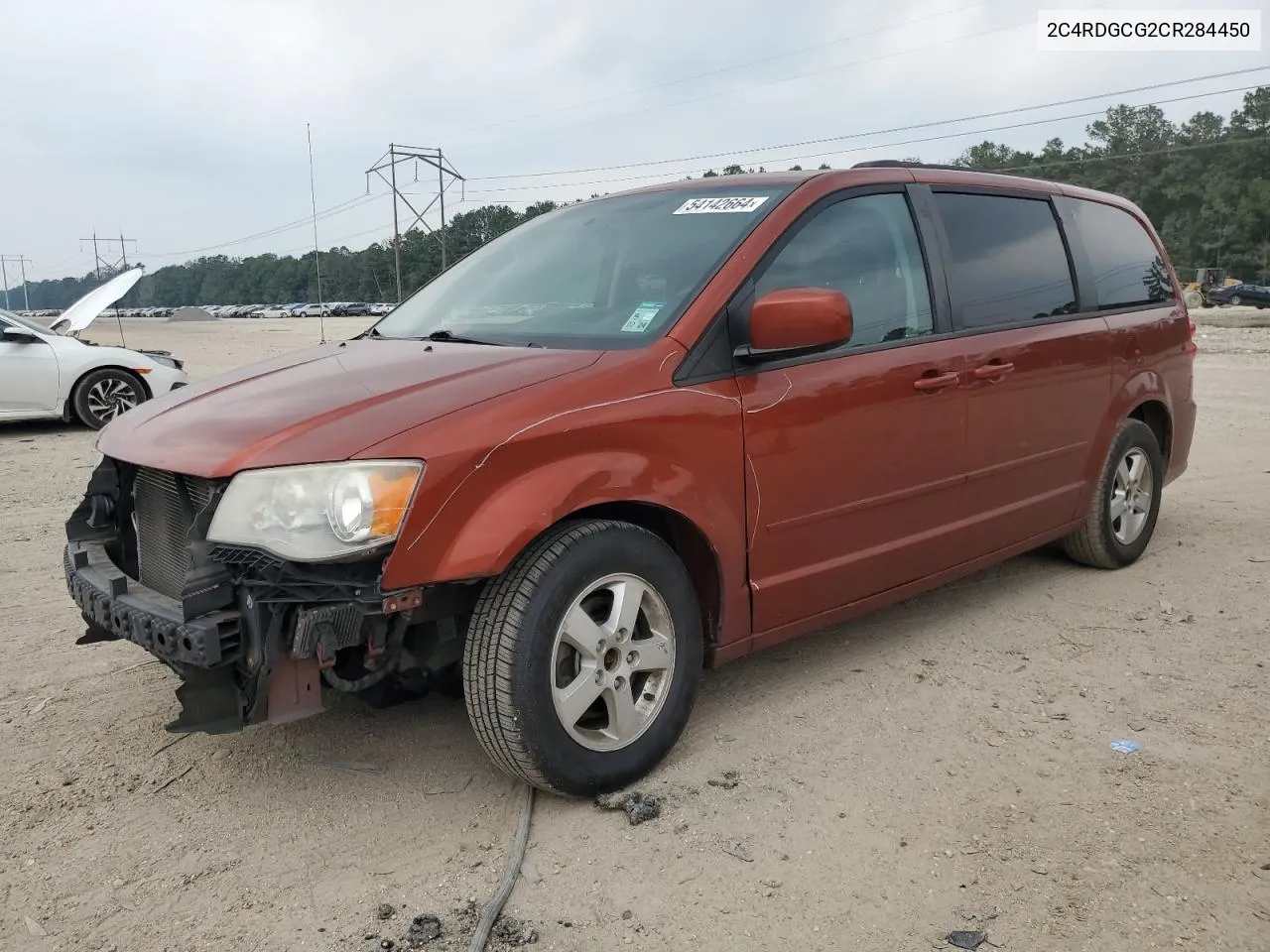 2012 Dodge Grand Caravan Sxt VIN: 2C4RDGCG2CR284450 Lot: 54142664