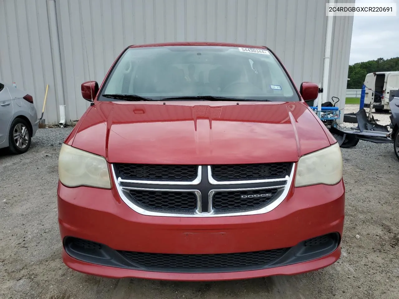 2012 Dodge Grand Caravan Se VIN: 2C4RDGBGXCR220691 Lot: 54430344