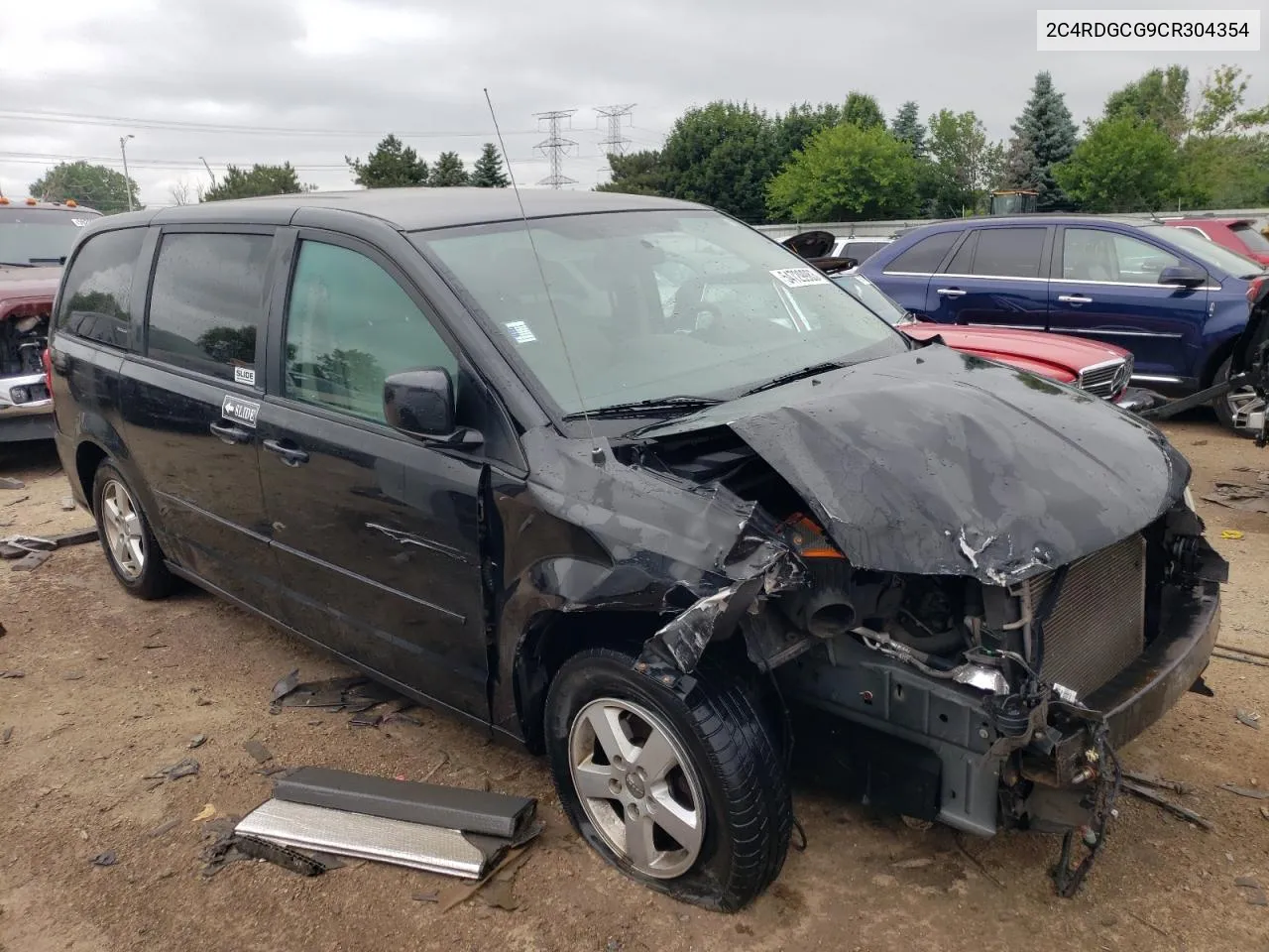 2012 Dodge Grand Caravan Sxt VIN: 2C4RDGCG9CR304354 Lot: 54729983