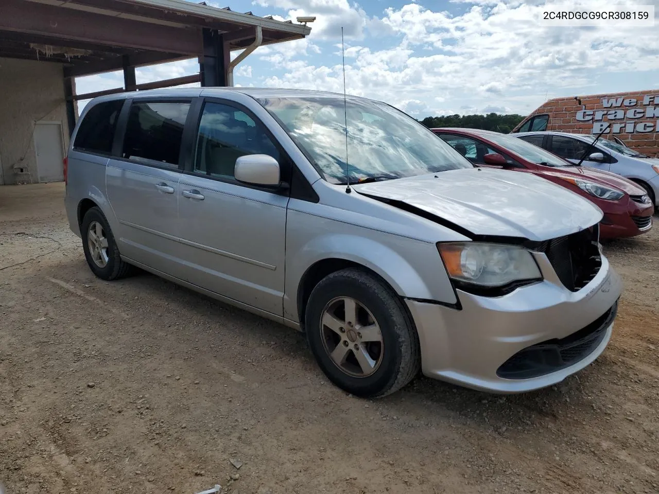 2012 Dodge Grand Caravan Sxt VIN: 2C4RDGCG9CR308159 Lot: 54757794