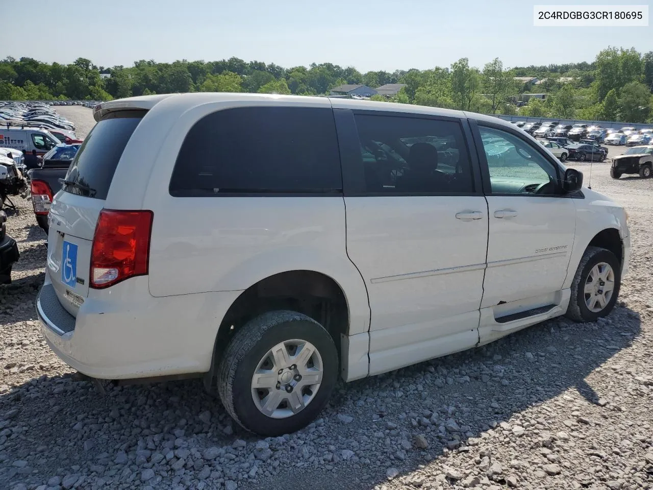 2012 Dodge Grand Caravan Se VIN: 2C4RDGBG3CR180695 Lot: 54781064