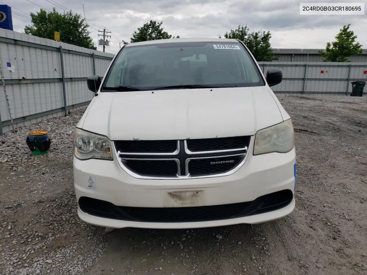 2C4RDGBG3CR180695 2012 Dodge Grand Caravan Se