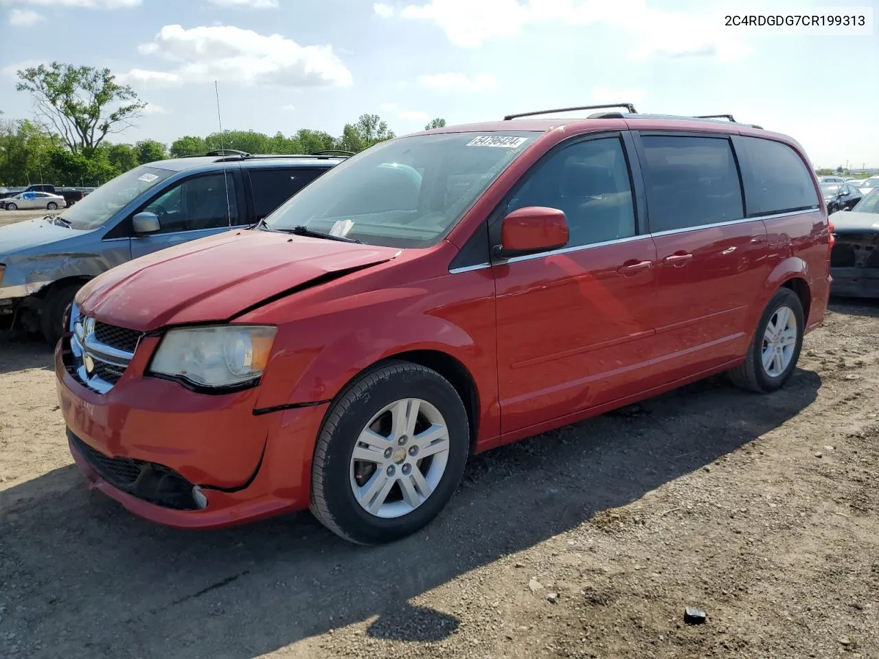 2012 Dodge Grand Caravan Crew VIN: 2C4RDGDG7CR199313 Lot: 54796424