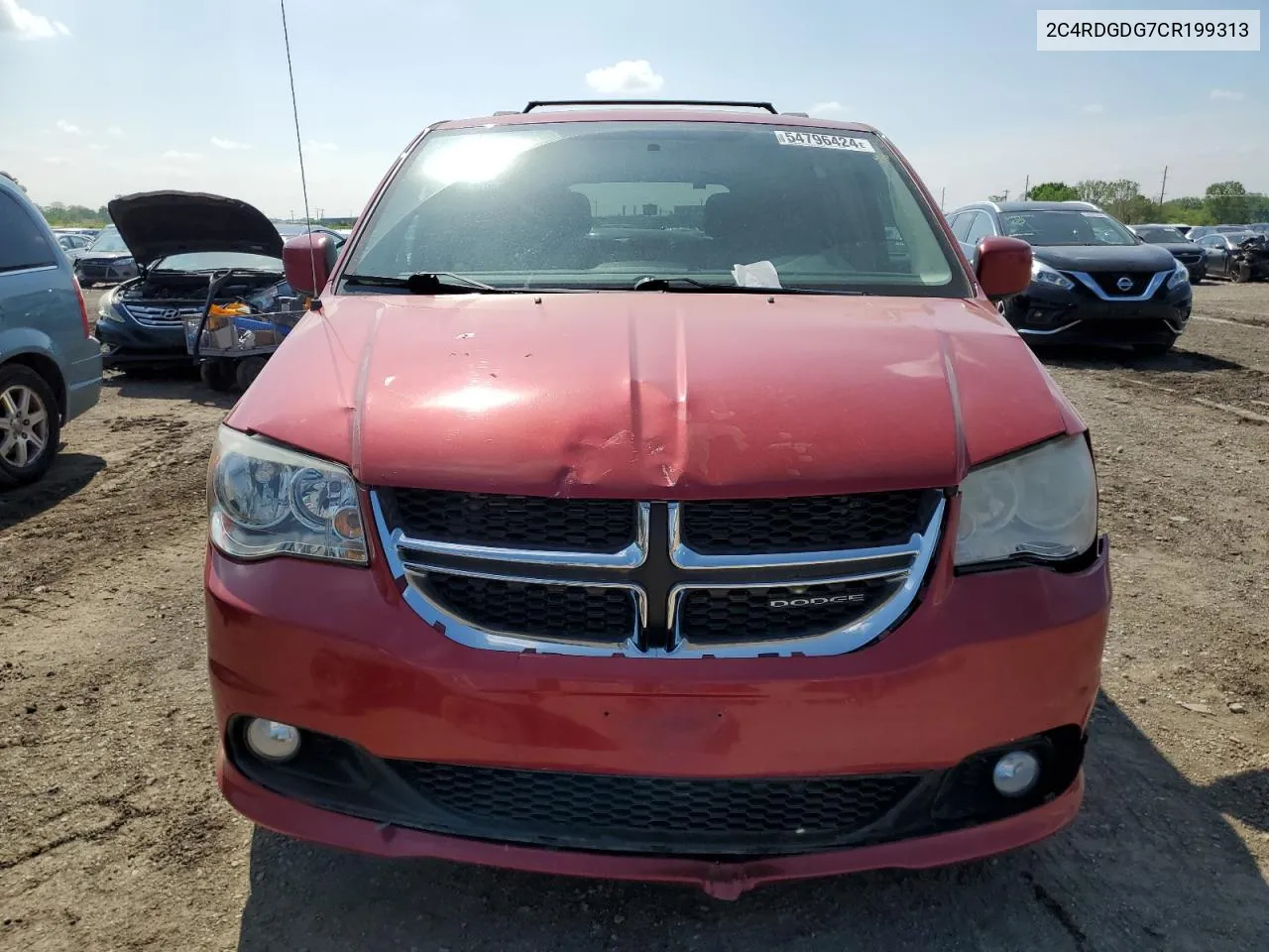 2012 Dodge Grand Caravan Crew VIN: 2C4RDGDG7CR199313 Lot: 54796424