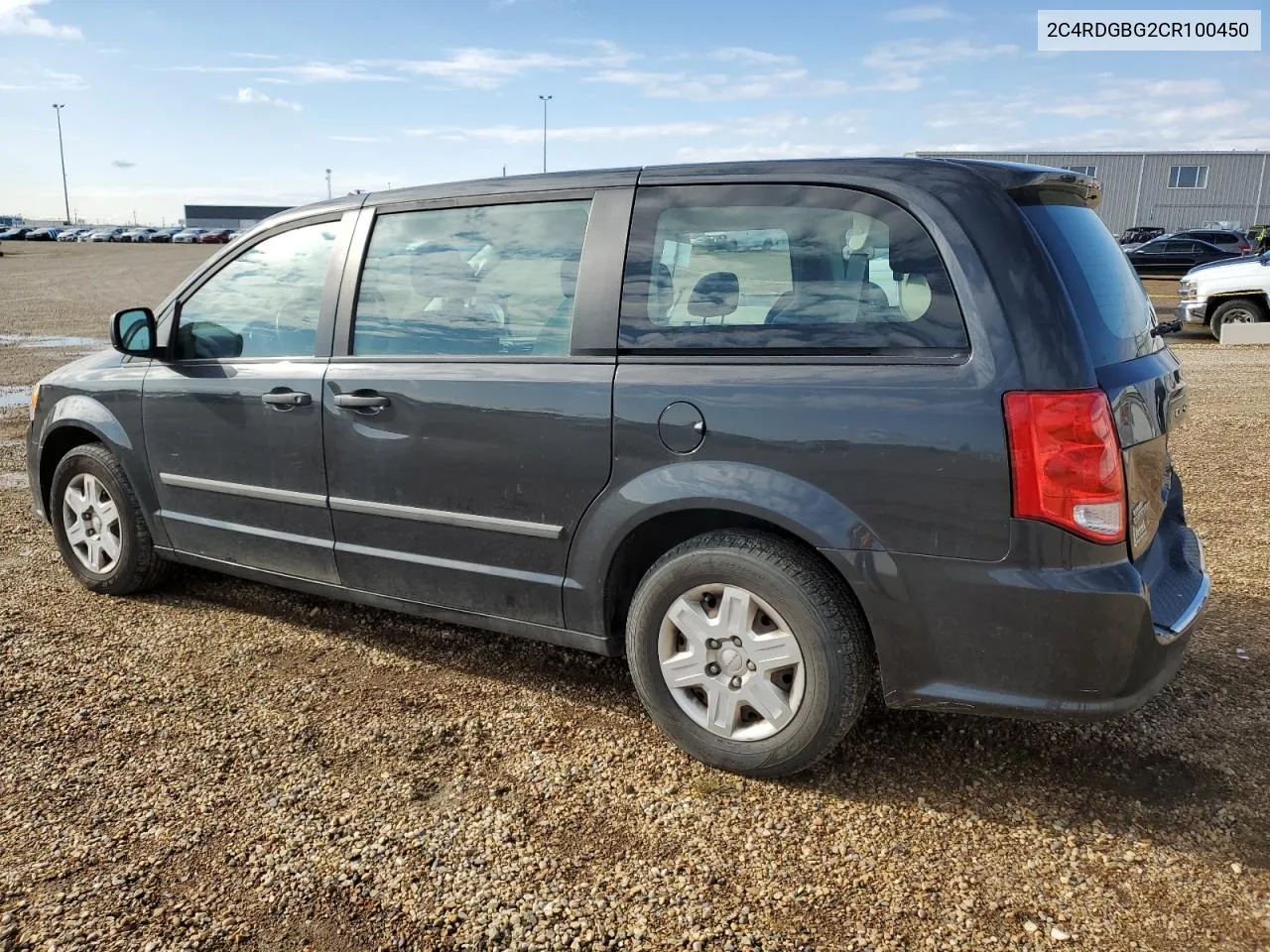 2012 Dodge Grand Caravan Se VIN: 2C4RDGBG2CR100450 Lot: 54799304