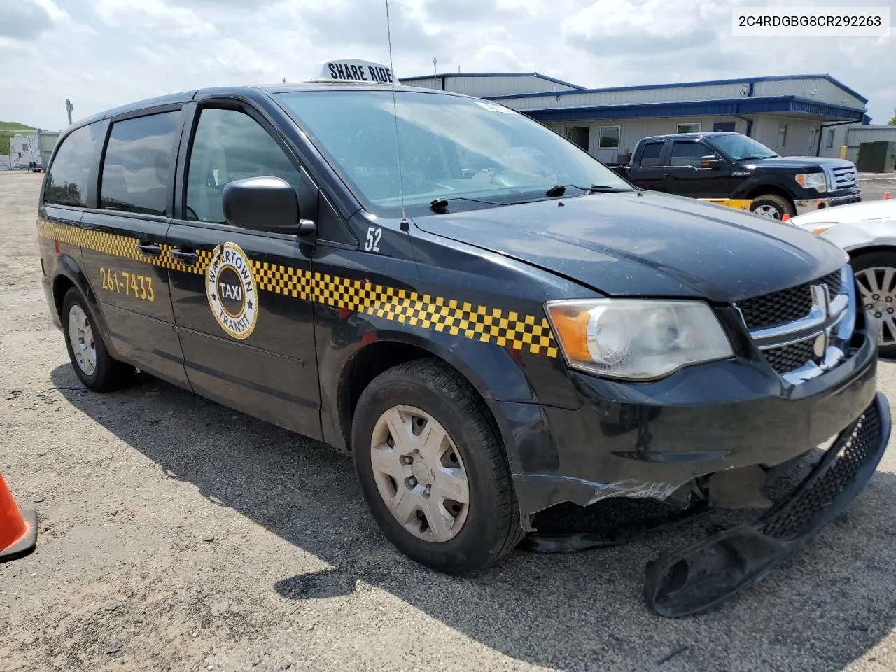 2012 Dodge Grand Caravan Se VIN: 2C4RDGBG8CR292263 Lot: 54987354