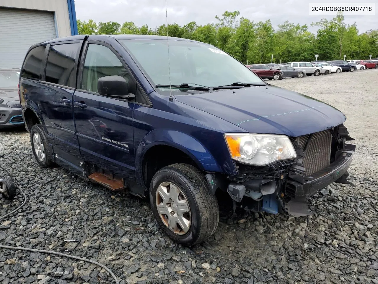 2012 Dodge Grand Caravan Se VIN: 2C4RDGBG8CR407718 Lot: 55037904