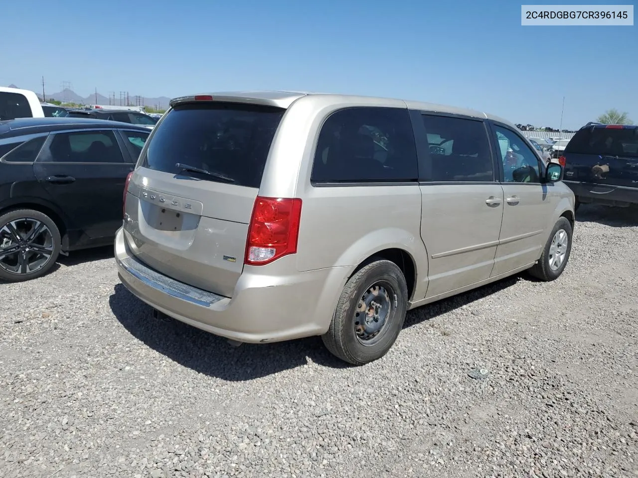 2012 Dodge Grand Caravan Se VIN: 2C4RDGBG7CR396145 Lot: 55047344