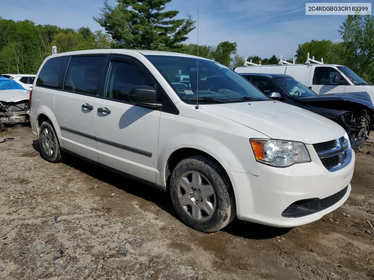 2012 Dodge Grand Caravan Se VIN: 2C4RDGBG3CR183399 Lot: 55089994