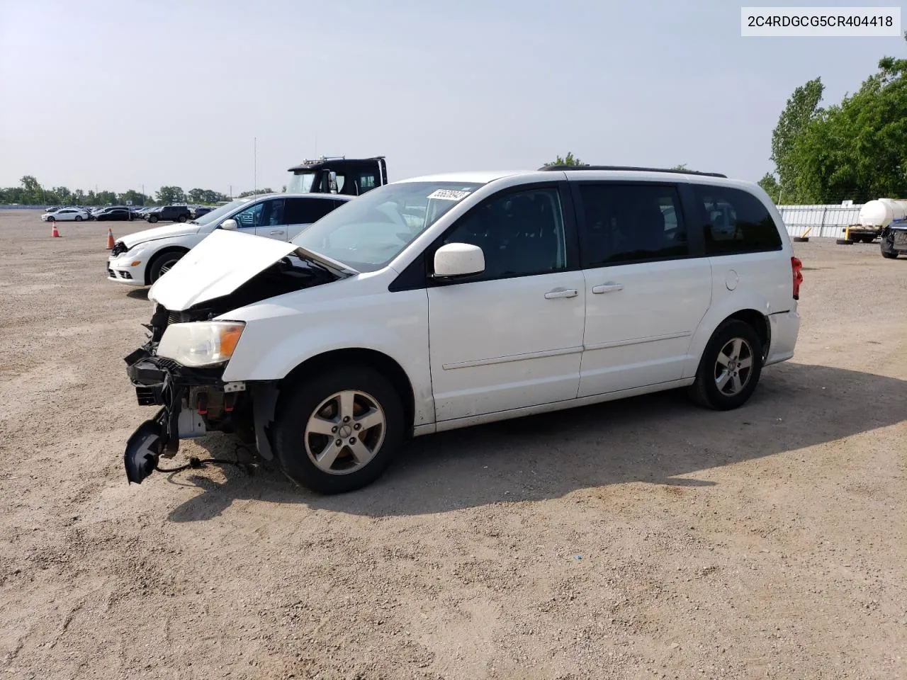 2012 Dodge Grand Caravan Sxt VIN: 2C4RDGCG5CR404418 Lot: 55628943