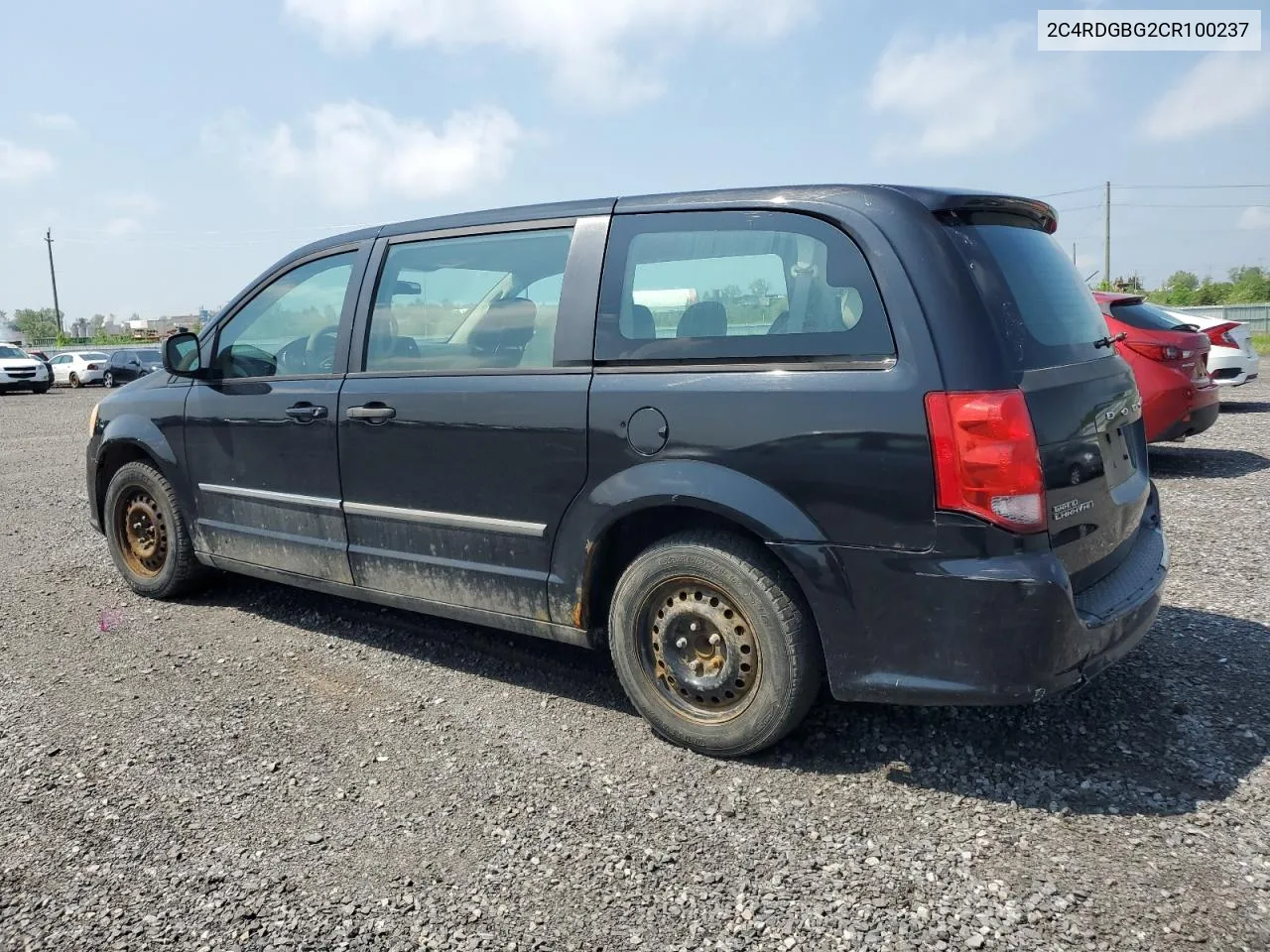 2C4RDGBG2CR100237 2012 Dodge Grand Caravan Se