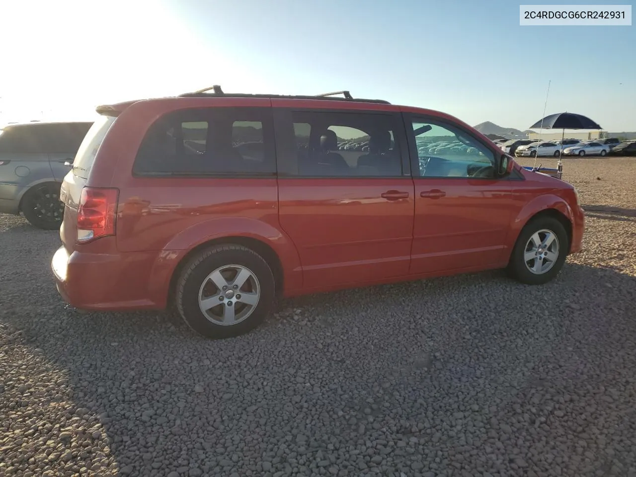 2C4RDGCG6CR242931 2012 Dodge Grand Caravan Sxt