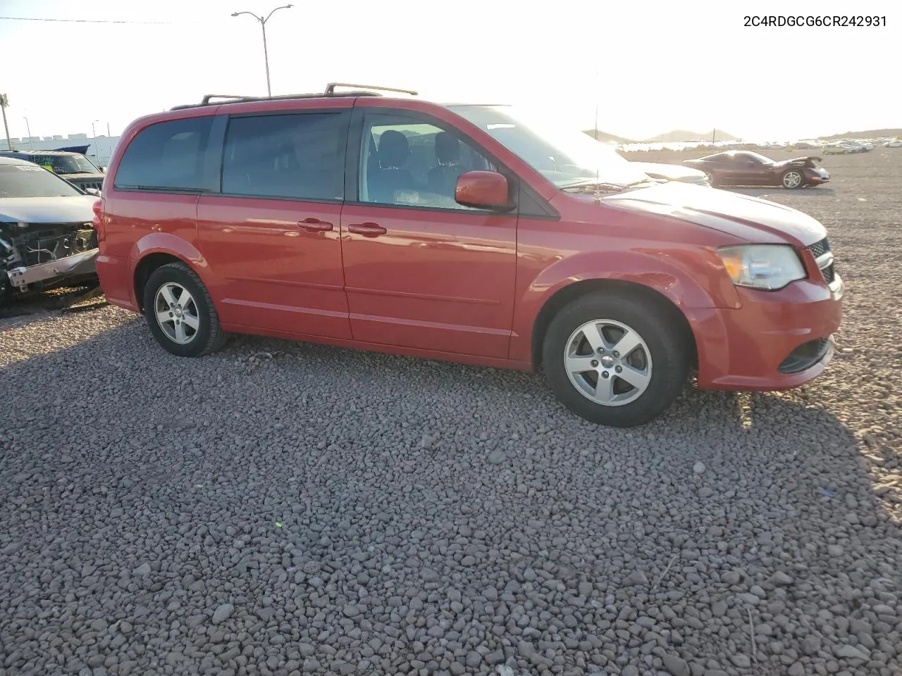 2012 Dodge Grand Caravan Sxt VIN: 2C4RDGCG6CR242931 Lot: 55768274