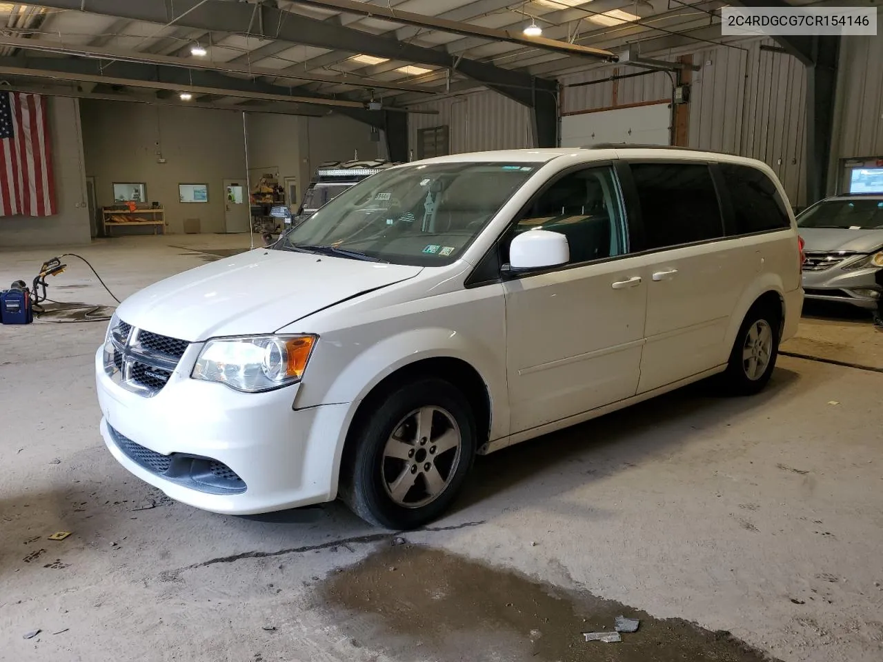 2012 Dodge Grand Caravan Sxt VIN: 2C4RDGCG7CR154146 Lot: 55789124