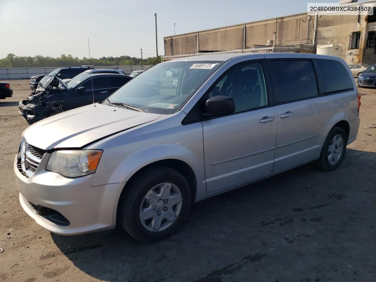 2012 Dodge Grand Caravan Se VIN: 2C4RDGBGXCR384507 Lot: 55885123