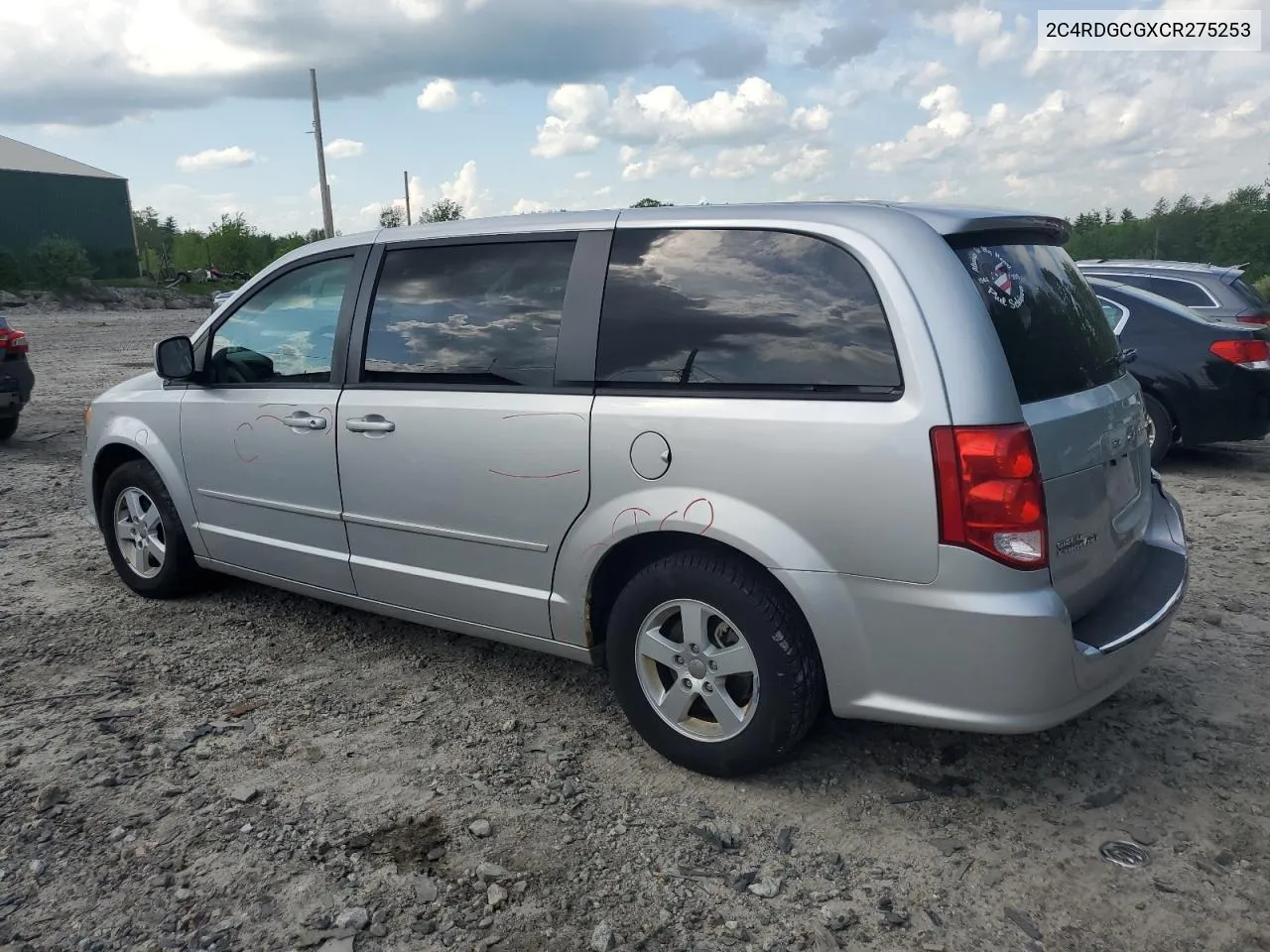 2C4RDGCGXCR275253 2012 Dodge Grand Caravan Sxt