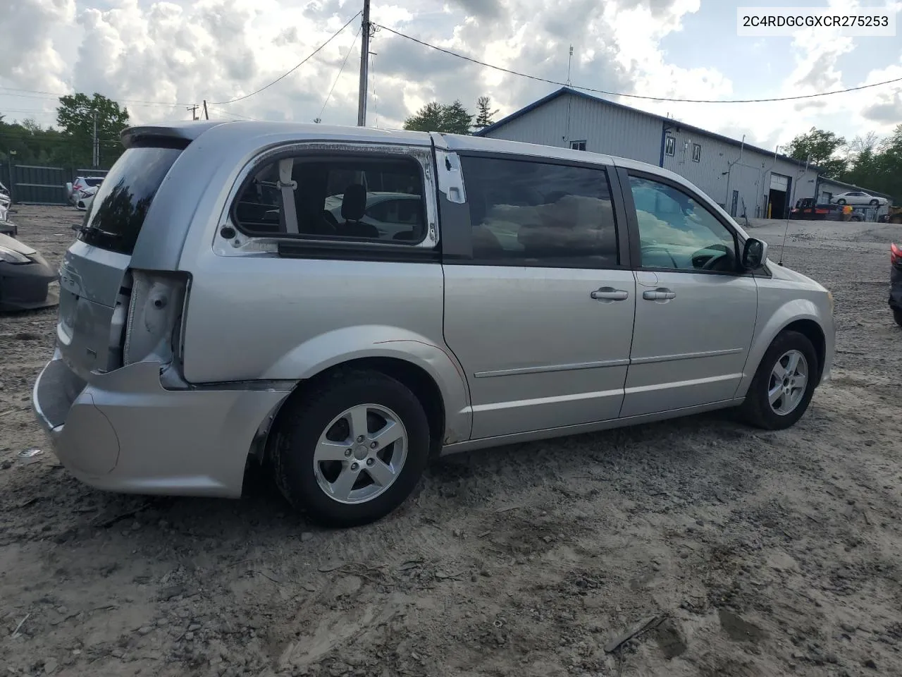 2012 Dodge Grand Caravan Sxt VIN: 2C4RDGCGXCR275253 Lot: 56078364