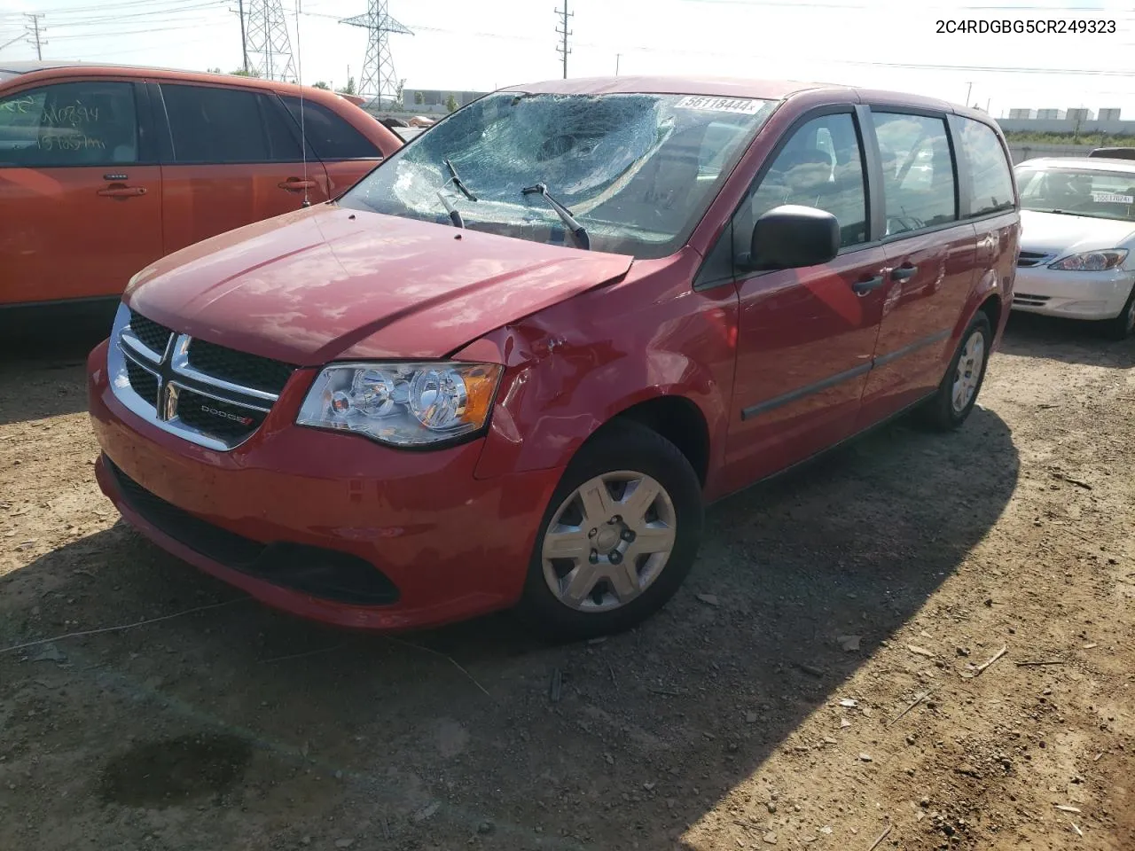 2012 Dodge Grand Caravan Se VIN: 2C4RDGBG5CR249323 Lot: 56118444