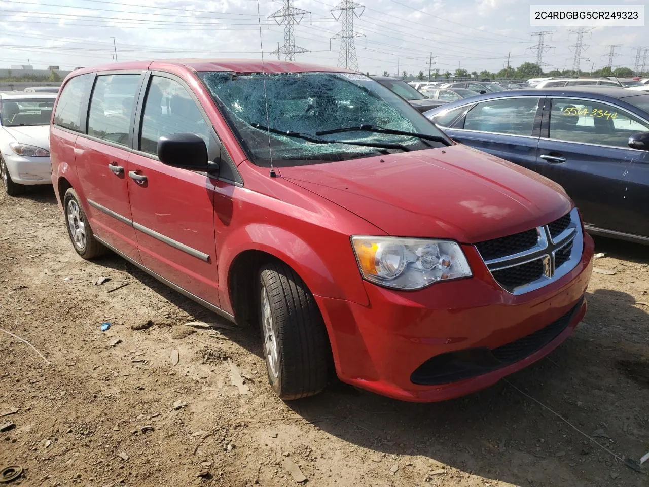 2012 Dodge Grand Caravan Se VIN: 2C4RDGBG5CR249323 Lot: 56118444