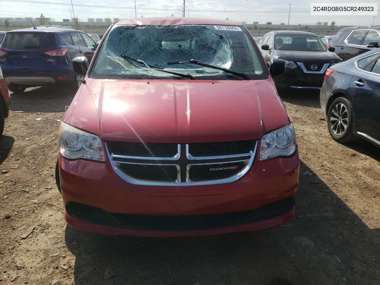 2012 Dodge Grand Caravan Se VIN: 2C4RDGBG5CR249323 Lot: 56118444