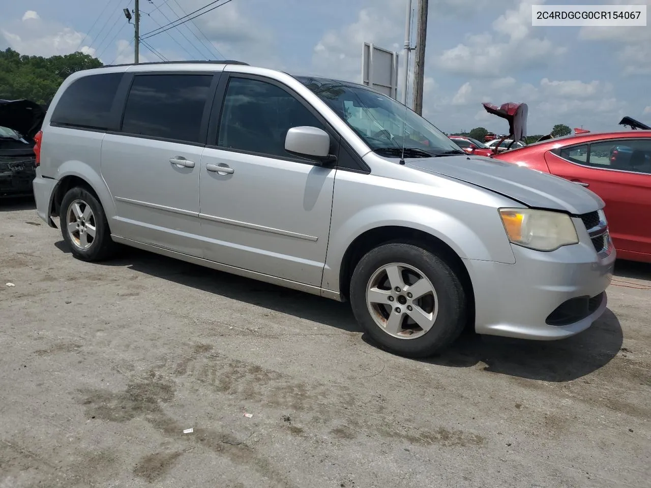 2012 Dodge Grand Caravan Sxt VIN: 2C4RDGCG0CR154067 Lot: 56997644