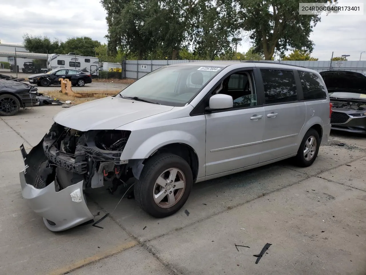 2012 Dodge Grand Caravan Sxt VIN: 2C4RDGCG4CR173401 Lot: 57267684