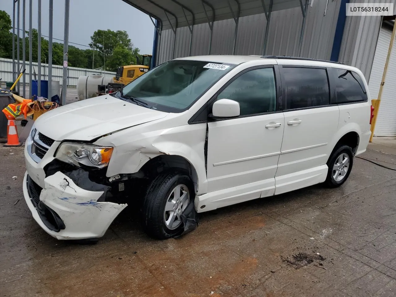 2012 Dodge Grand Caravan Sxt VIN: L0T56318244 Lot: 57727134