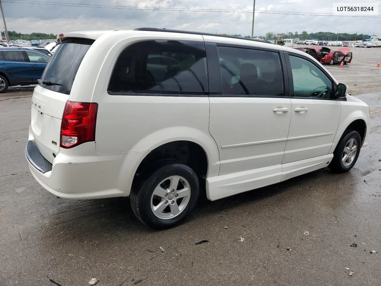 2012 Dodge Grand Caravan Sxt VIN: L0T56318244 Lot: 57727134