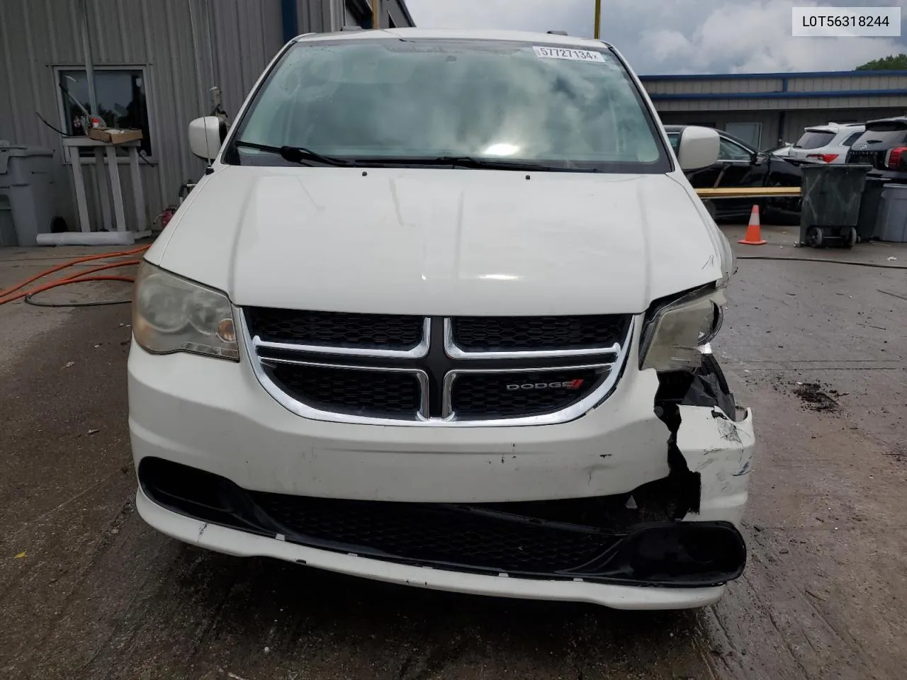 2012 Dodge Grand Caravan Sxt VIN: L0T56318244 Lot: 57727134