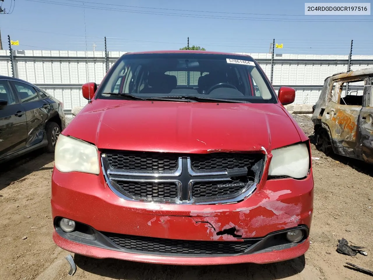 2012 Dodge Grand Caravan Crew VIN: 2C4RDGDG0CR197516 Lot: 57861464