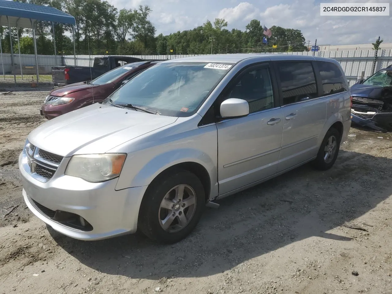 2012 Dodge Grand Caravan Crew VIN: 2C4RDGDG2CR145837 Lot: 58241374