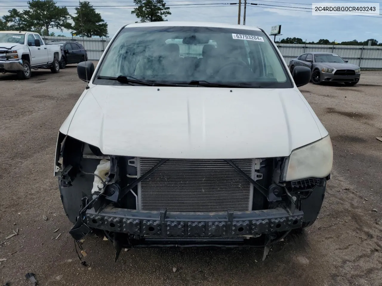 2C4RDGBG0CR403243 2012 Dodge Grand Caravan Se