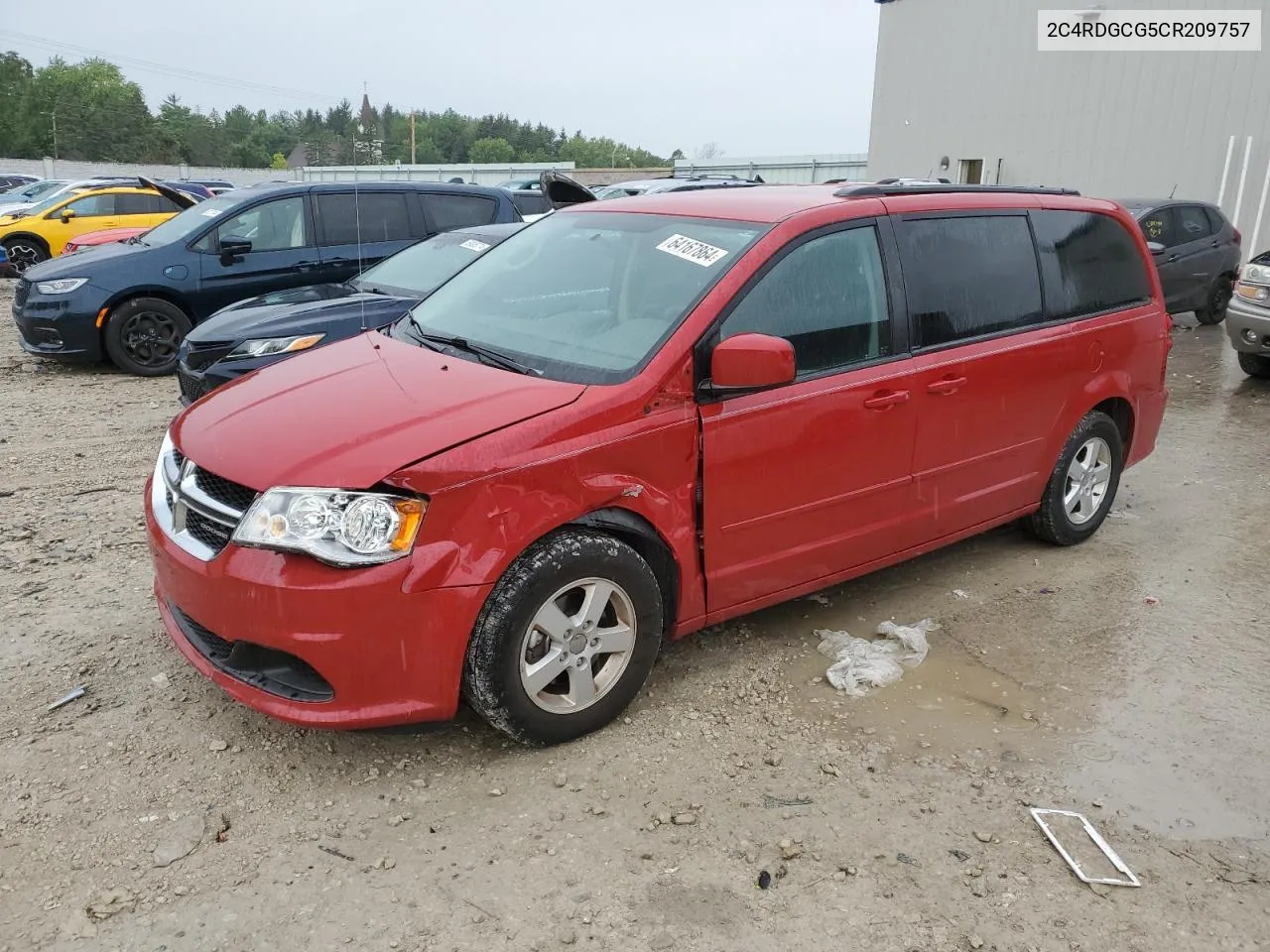 2012 Dodge Grand Caravan Sxt VIN: 2C4RDGCG5CR209757 Lot: 64167864